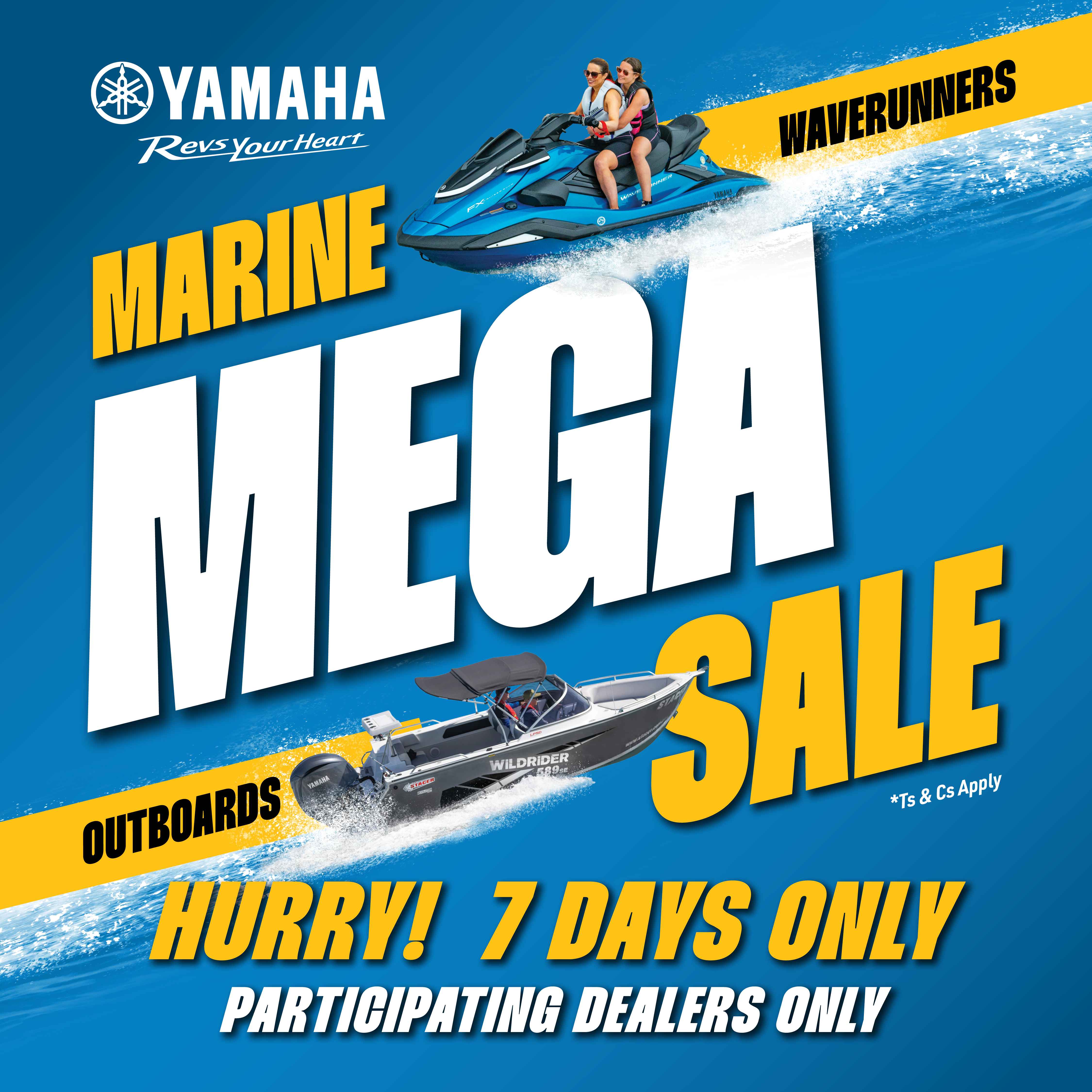 yamaha marine mega sale banner
