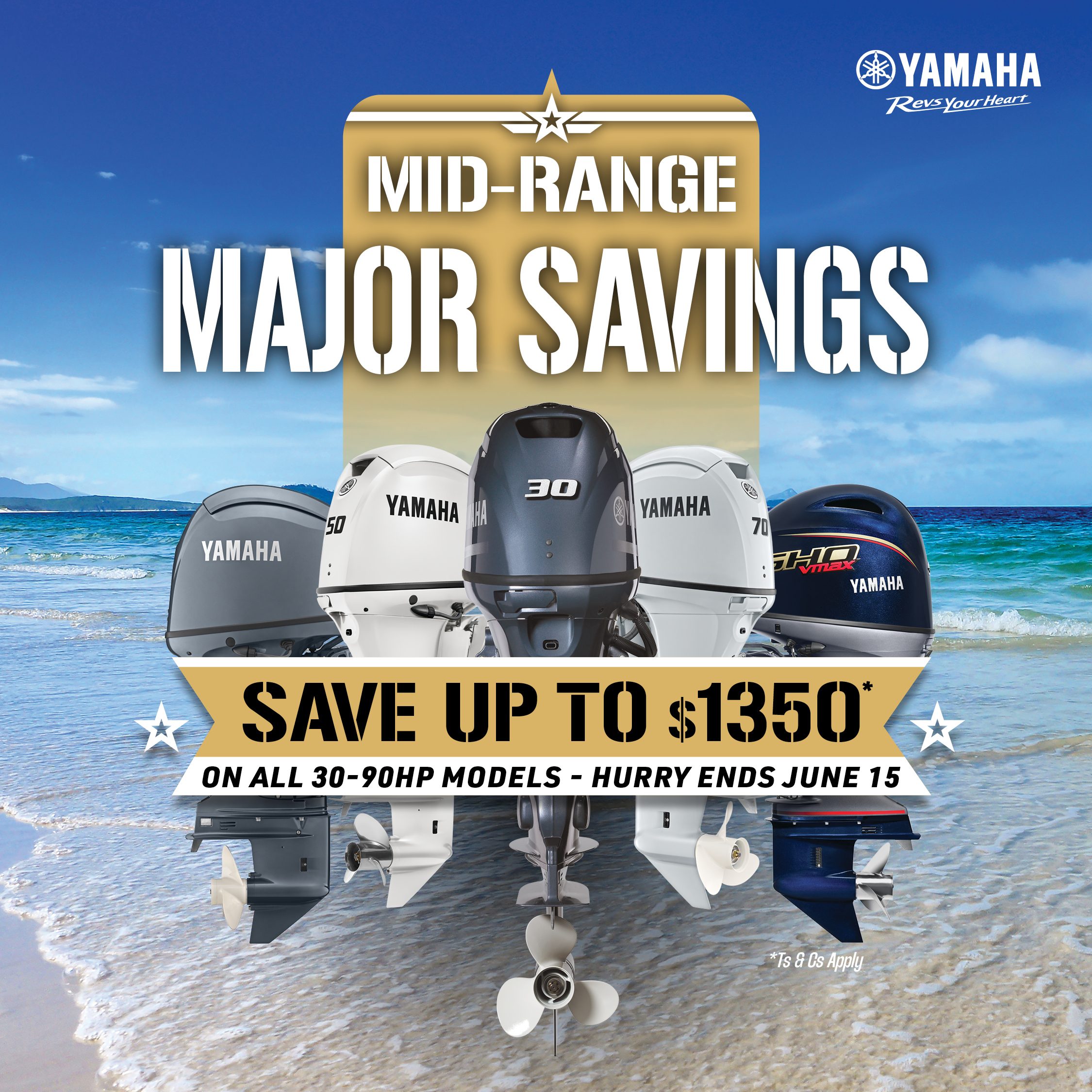 yamaha outboards mid range major savings promo banner